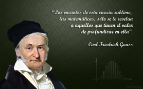 Carl Friedrich Gauss, frase de matemáticas